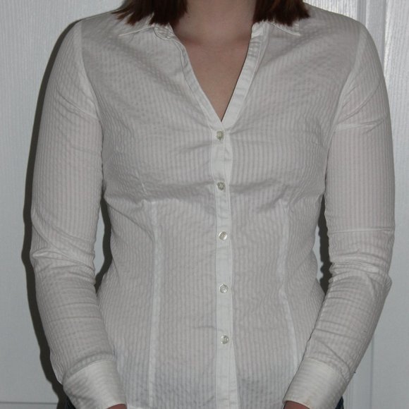 H & M White Button Down - Picture 1 of 2
